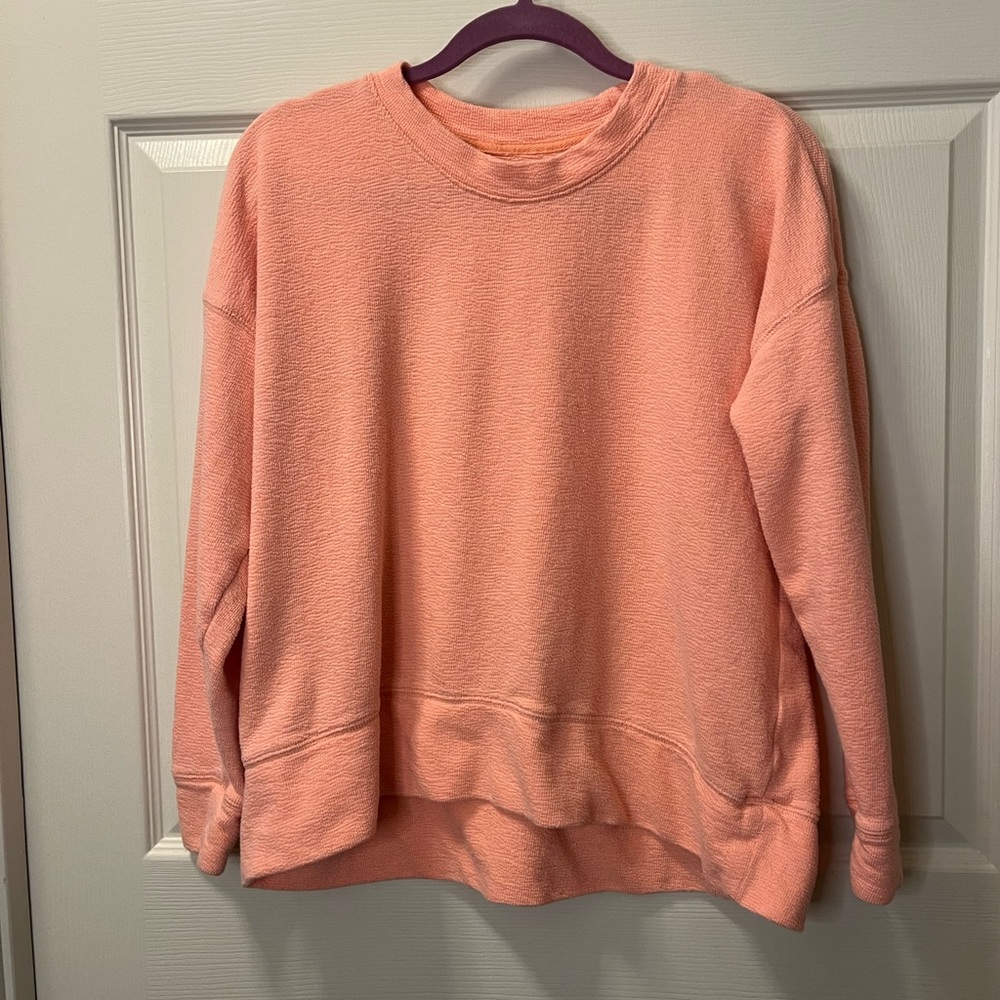 Aerie Women’s Peach Crew Neck Knit Pullover. Sz Sm